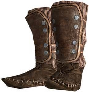 Skyrim Fur Boot Armor from the Game